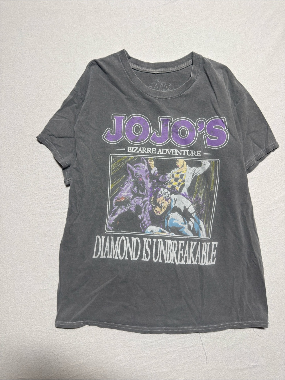 Ripple Junction JoJo's Bizarre Adventure Tee - Black with Purple Print